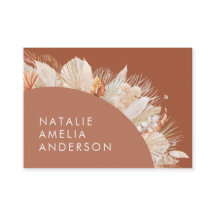 Terracotta Bohemisches, modernes Pampasgras