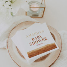 Terracotta Boho Abstrakt Babydusche