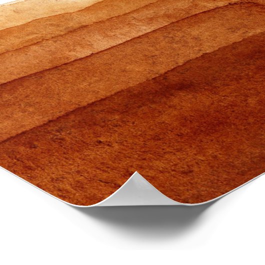 Terracotta Boho Abstrakte Wüste Begrüßungszeichen Poster (Ecke)