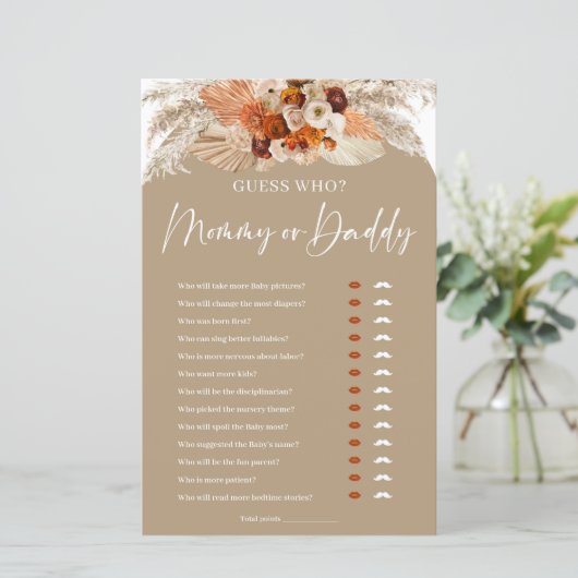 Terracotta Boho arch Guess, Mama- oder Papa-Spiel (Stehend Vorderseite)