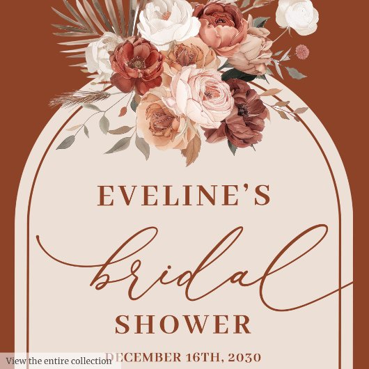 Terracotta Boho Arch Napkins für Brautparty Serviette