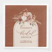 Terracotta Boho Arch Napkins für Brautparty Serviette (Vorderseite)