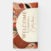 Terracotta boho Babydusche Banner (Vertikal)