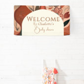 Terracotta boho Babydusche Banner (InSitu)