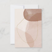 Terracotta Boho Beach Minimal Moderne Freundliche  RSVP Karte (Rückseite)