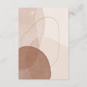 Terracotta Boho Beach Watercolor Beige Vielen Dank Begleitkarte (Rückseite)