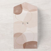 Terracotta Boho Beach Wedding All In One Einladung (Außenbereich)