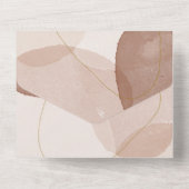 Terracotta Boho Beach Wedding All In One Einladung (Rückseite)