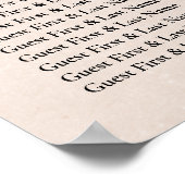 Terracotta Boho Beach Wedding Empfang Poster (Ecke)