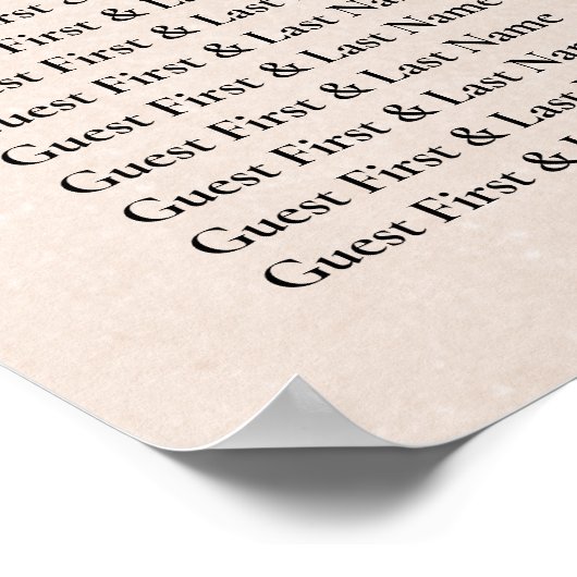 Terracotta Boho Beach Wedding Empfang Poster (Ecke)