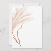 Terracotta Boho Brautparty Einladung (Rückseite)