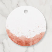 Terracotta Boho Desert Baby Dusche Vielen Dank Geschenkanhänger (Rückseite)