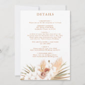 Terracotta Boho Details Einladung (Vorderseite)