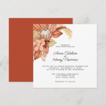 Terracotta Boho Dried Floral Pampas Wedding
