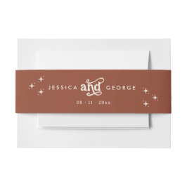 Terracotta Boho Einladungsbanderole