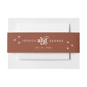 Terracotta Boho Einladungsbanderole