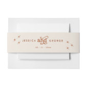 Terracotta Boho Einladungsbanderole (Vorderseite Beispiel)