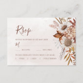 Terracotta Boho Fall Blumenkohl RSVP Karte (Vorderseite)