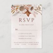 Terracotta Boho Fall Blumenkohl RSVP Karte (Vorderseite)