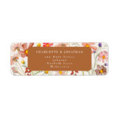 Terracotta Boho Fall Floral Wedge (Vorne)