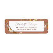 Terracotta Boho Floral Brautparty (Vorne)