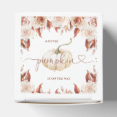 Terracotta Boho Floral Little Pumpkin Baby Dusche Geschenkschachtel (Oben)