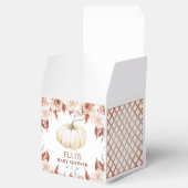 Terracotta Boho Floral Little Pumpkin Baby Dusche Geschenkschachtel (Geöffnet)