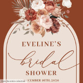 Terracotta Boho Floral Napkins für Brautparty Serviette