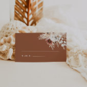 Terracotta Boho Floral Wedding Platzkarten