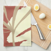 Terracotta Boho Geschirrtuch (Viertel Falte)