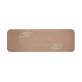 Terracotta Boho Minimalist Wedding  (Vorne)