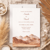 Terracotta Boho Mountain Southwest Wedding  Einladung
