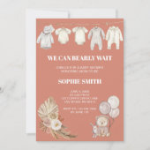 Terracotta Boho Pampas können wir frühzeitig abwar Einladung (Vorderseite)