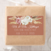 Terracotta Boho Pampas Palm Blush Blumengrün (Insitu)