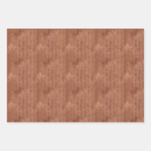 Terracotta Boho Pfeile Geschenkpapier Set (Vorderseite 3)