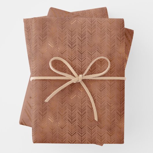 Terracotta Boho Pfeile Geschenkpapier Set (Beispiel)