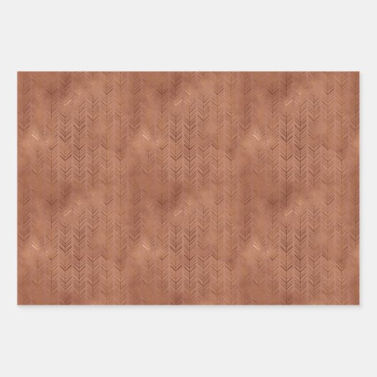 Terracotta Boho Pfeile Geschenkpapier Set (Vorderseite)