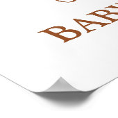 Terracotta Boho Rainbow Baby Dusche Begrüßungszeic Poster (Ecke)