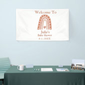 Terracotta Boho Rainbow Baby Dusche Willkommen Banner (Messeveranstaltung)