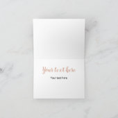 Terracotta Boho Rainbow Dankeschön Karte (Innenseite)