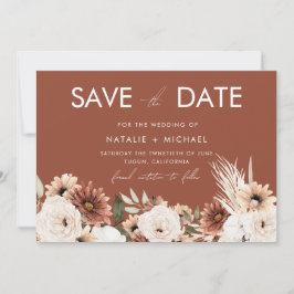 Terracotta Boho Summer & Fall Wedding Save The Date
