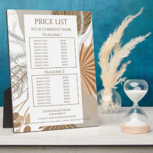 Terracotta Boho Tropical Fotoplatte