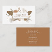 Terracotta Boho Tropical Visitenkarte (Vorne/Hinten)