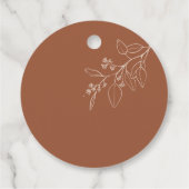 Terracotta Boho Vielen Dank Baby Dusche Geschenk T Geschenkanhänger (Rückseite)