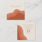 Terracotta boho Visitenkarte (Vorne/Hinten)