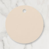 Terracotta Boho Wedding Floral Brown Geschenkanhänger (Rückseite)