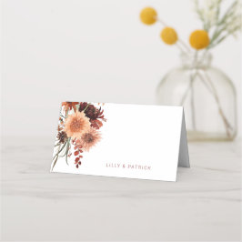 Terracotta Boho Wedding Platzkarte
