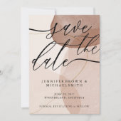 Terracotta Boho Wedding Rett Date Custom Foto Save The Date (Vorderseite)