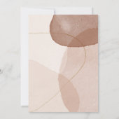 Terracotta Boho Wedding Rett Date Custom Foto Save The Date (Rückseite)