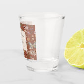 Terracotta Boho Wedding Shot Glas (Rechts)
